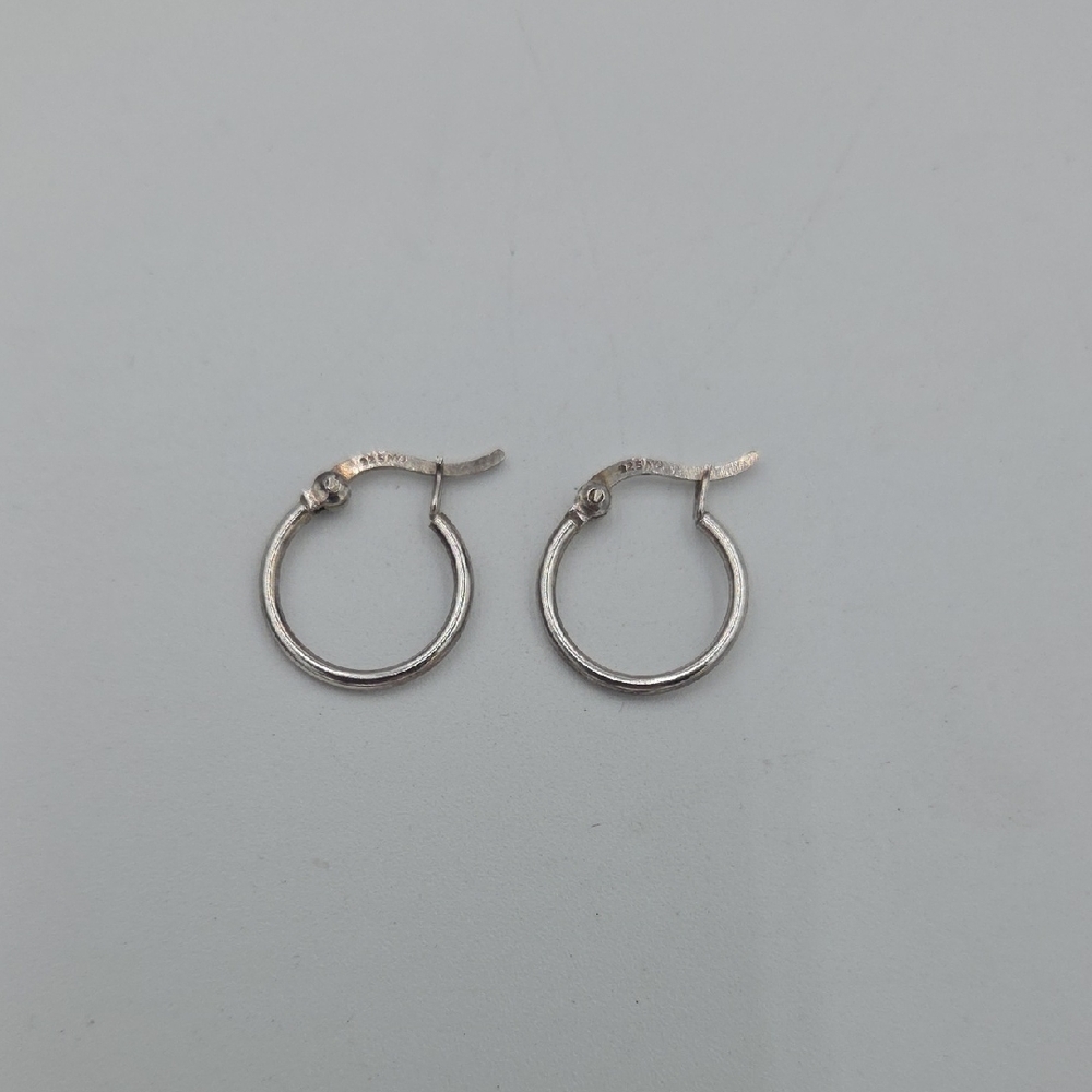 Small Sterling Silver Hoop Earrings